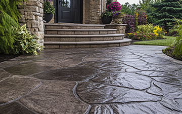 Stamped and decorative concrete services in Los Angeles